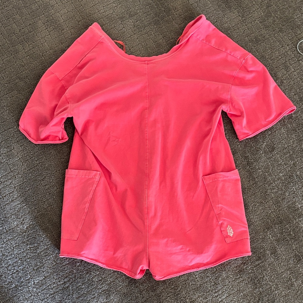 Free People Hot Shot Tee Malibu Pink